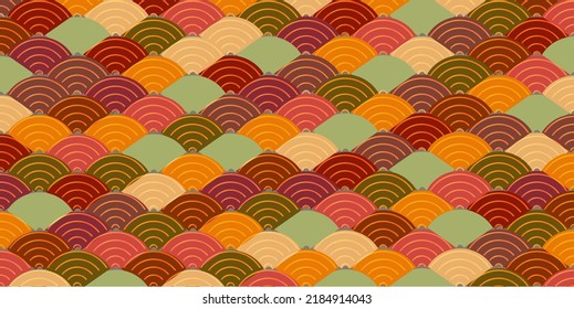 Sea wave Japanese pattern background