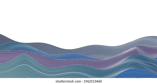 Sea wave Japanese pattern summer visit 