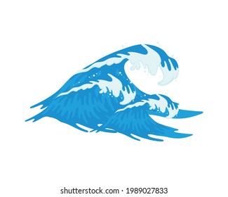 sea wave liquid isolated icon
