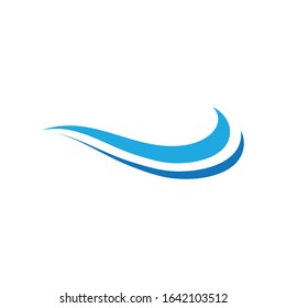 Sea wave logo ocean storm tide waves wavy river vector image