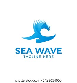 Sea Wave Logo Template Design Vector icon