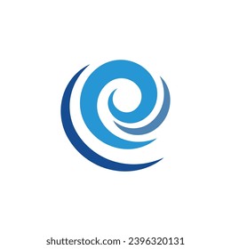 Sea wave logo vector business element and symbol
