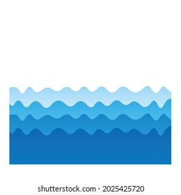 sea wave ornament vector design