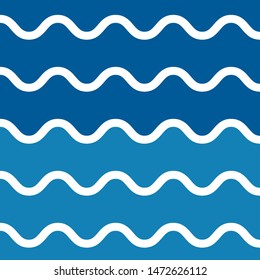 sea wave pattern background illustration vector