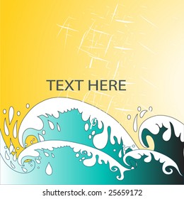 Sea wave popular design
