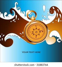 Sea wave popular design