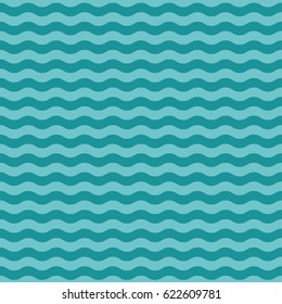 Sea wave seamless pattern. Vector illustration eps10