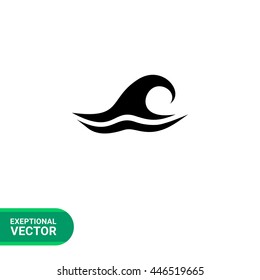 Sea wave simple icon