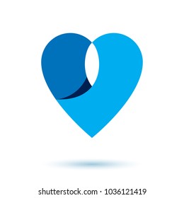 Sea wave splash vector logotype. World water day theme. Body cleansing concept.