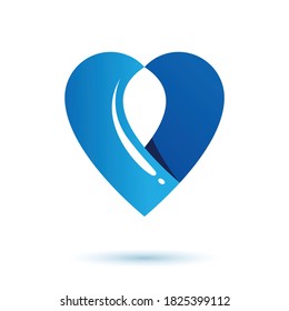 Sea wave splash vector symbol. Pure water as most important resource for human activity theme.