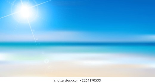 Sea wave summer landscape background