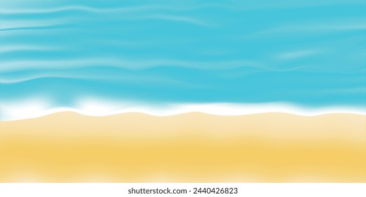 Sea Wave Summer Landscape Background