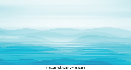 Sea wave summer sky background