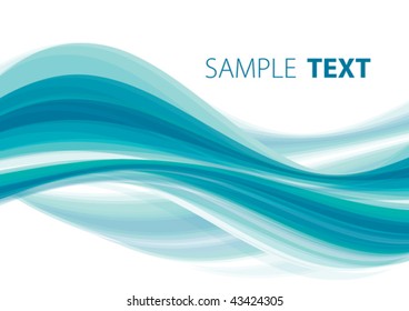 Sea wave. Vector