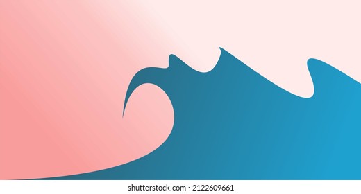 Sea wave. Vector Background Design.