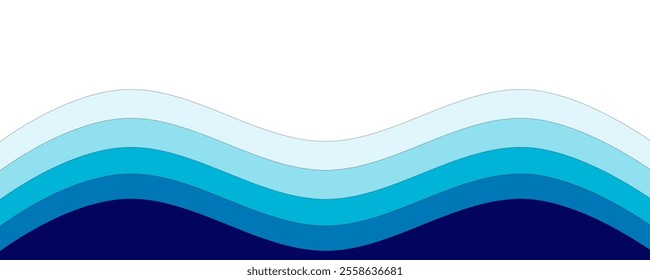 sea wave vector background illustration, sea beach vector illustration, seamless sea wave vector background, water wave pattern background.