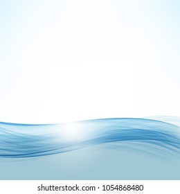 sea wave in vector graphics. Summer, sea, waves, freshness