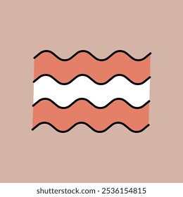 Sea wave vector isolated icon. Nature sign. Graph symbol for travel and tourism web site and apps design, logo, app, UI