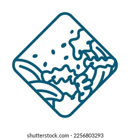 sea wave water logo template Icon Illustration Brand Identity.Isolated and flat illustration. Vector graphic