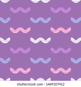 The sea and the waves. Art seamless pattern. Ethnic print. Multicolored. Boho. Traditional ornament. Folk motif. Vector geometric background. Can be used for social media, posters, email, print.