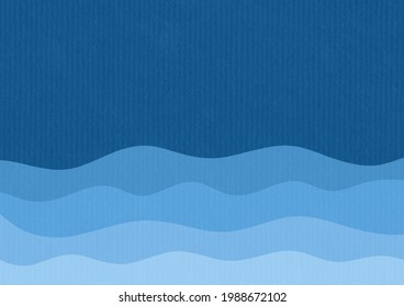 Ilustración de fondo de ondas marinas 