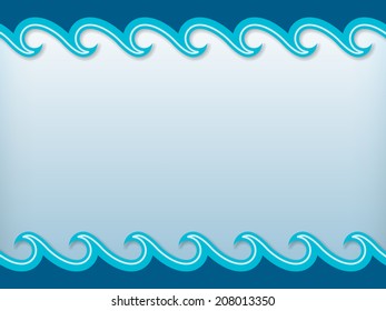 Sea waves background.