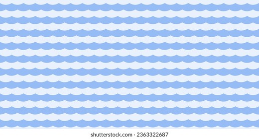 El fondo de las olas del mar. Agua de mar sin mar de textura simple. Vector simple.