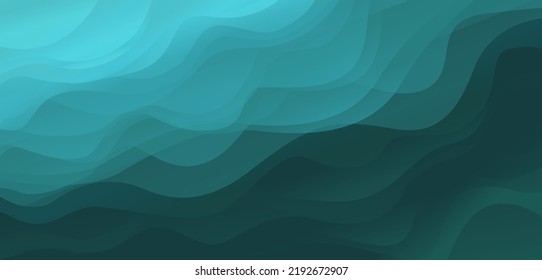 El fondo de las olas del mar. Ilustración del vector