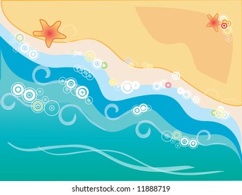 sea waves and beach