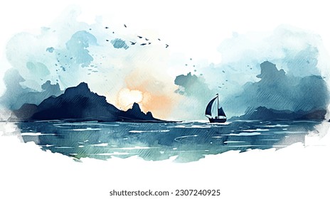 Sea, waves, clouds, ocean, sky