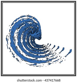 Sea waves. For coloring pages, backgrounds, fabric.