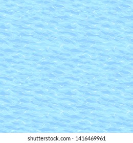 Sea waves. Faded seamless pattern. Summer watercolor background. Hand drawn vector illustration.