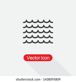 Sea Waves Icon Vector Illustration Eps10