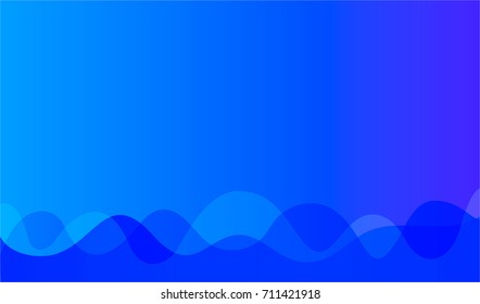 Sea waves imitation. Stylized ocean waves. Abstract background in blue tints. Vector bg.