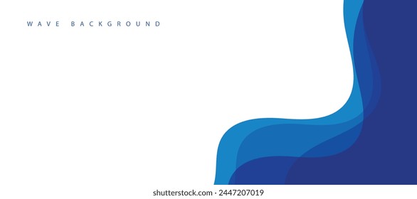 Sea waves layer vector background illustration. Sea beach vector illustration.
