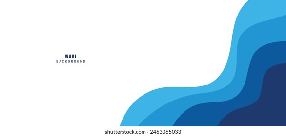 Sea waves layer vector background illustration. Sea beach vector illustration.
