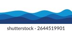 Sea waves layered vector background illustration and sea beach vector illustration.