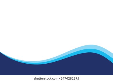 Sea waves layered vector background illustration and sea beach vector illustration.
