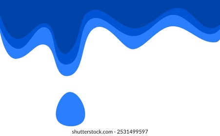 Sea waves layered vector background illustration and sea beach vector illustration. Water droplets, water melt for background usage.