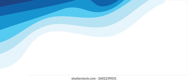 Sea waves layered vector background illustration and sea beach vector illustration.
