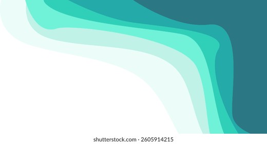 Sea waves layered vector background illustration and sea beach vector illustration.
