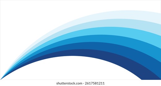 Sea waves layered vector background illustration and sea beach vector illustration.
