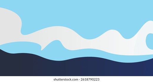 Sea waves layered vector background illustration and sea beach vector illustration.
Vector Formats