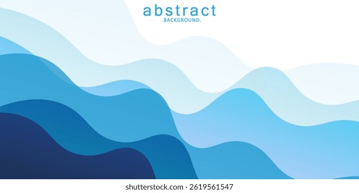 Sea waves layered vector background illustration and sea beach vector eps10.