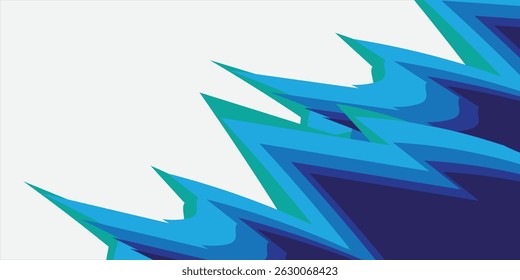 Sea waves layered vector background illustration and sea beach modern	