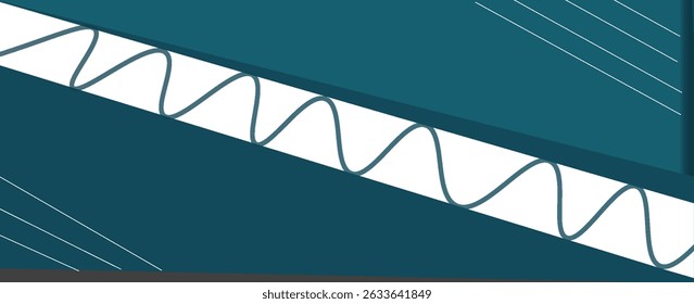 Sea waves layered vector background illustration and sea beach vector illustration.