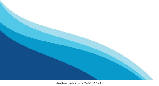 Sea waves layered vector background illustration and sea beach vector illustration.