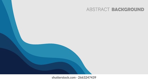 Sea waves layered vector background curve brhouce in bussines. eps10,website