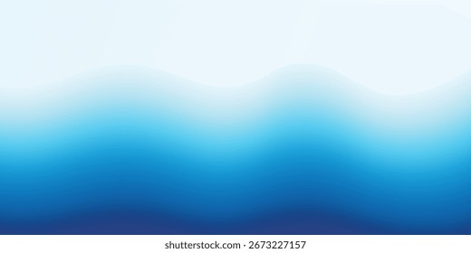 Sea waves layered vector background illustration and sea beach vector illustration.
