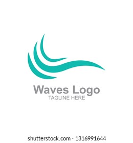 Sea and waves logo